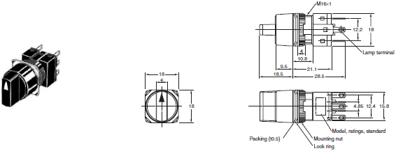 A165S / W Dimensions 4 