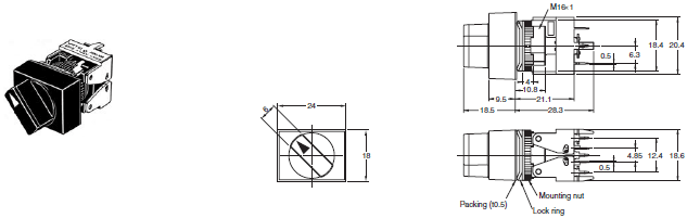 A165S / W Dimensions 5 