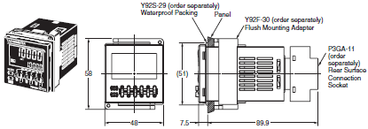 H7CX-R Dimensions 3 