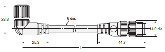 E3ZS, E3FS Dimensions 13 