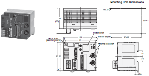 V680 Series Dimensions 26 