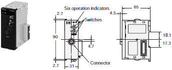 V680 Series Dimensions 31 