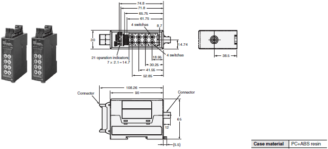 V680 Series Dimensions 39 