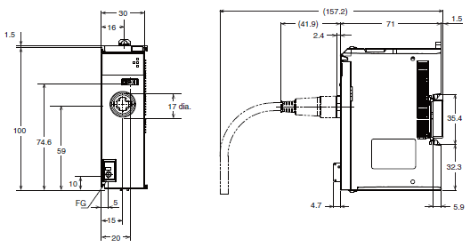 V680 Series Dimensions 28 