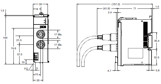 V680 Series Dimensions 29 