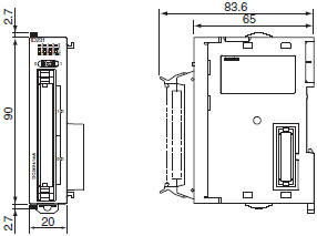 CJ1W-ID / IA Dimensions 4 