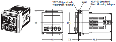 H7CX-A Dimensions 6 