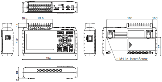 ZR-RX25 Dimensions 2 