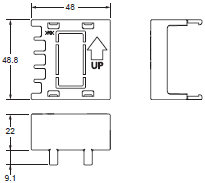 E5CC, E5CC-B, E5CC-U Dimensions 9 