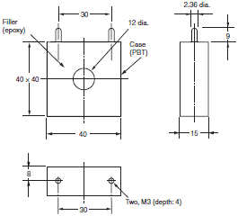 E5CC, E5CC-B, E5CC-U Dimensions 19 