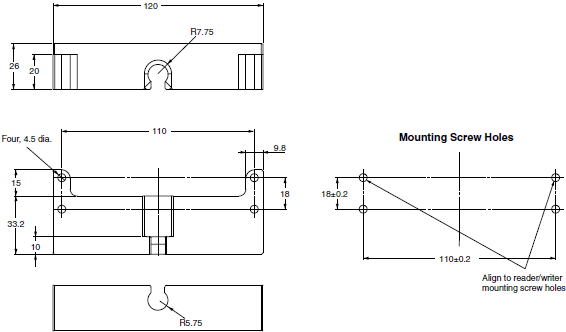 V680S Series Dimensions 25 