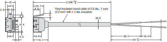 E3X-ZD Dimensions 6 