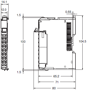 NX-SI / SO Dimensions 1 