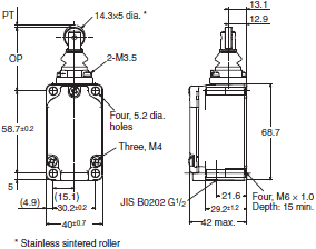 WL-N / WLG Dimensions 105 