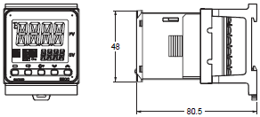 E5CC-T Dimensions 24 