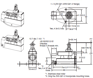 ZE / ZV / ZV2 / XE / XV / XV2 Dimensions 19 