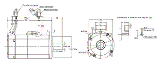 R88M-KE, R88D-KP Dimensions 18 