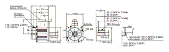 R88M-KE, R88D-KP Dimensions 35 