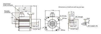 R88M-KE, R88D-KP Dimensions 39 