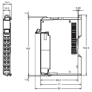 NX-CIF Dimensions 1 