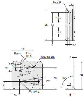 E3ZR-C Dimensions 23 