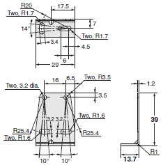 E3ZR-C Dimensions 14 