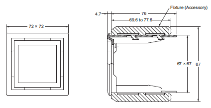 E5CD / E5CD-B Dimensions 24 