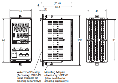 E5ED / E5ED-B Dimensions 3 