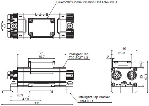 F3SG-SR / PG Series Dimensions 33 