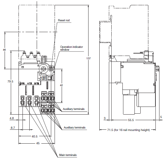 J7TC Series Dimensions 1 