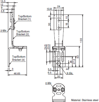 F3SG-RA-01TS / 02TS Dimensions 48 