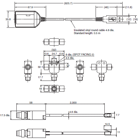 F3SG-RA-01TS / 02TS Dimensions 64 