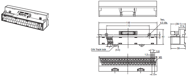 XW2C-20G6-IO16 Dimensions 2 XW2C-20G6-IO16_Dim