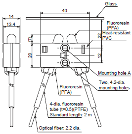 E32-L11FP / L1[]FS, E3X-DA[][]TG-S Dimensions 1 